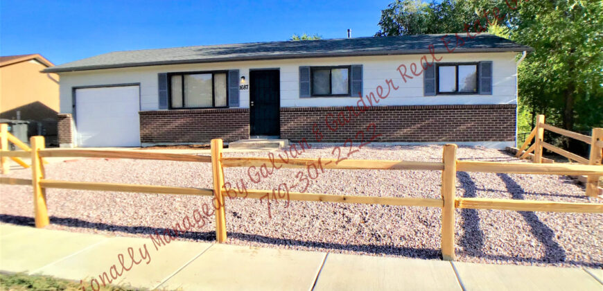 Cozy ranch style home in The Pikes Peak Park area