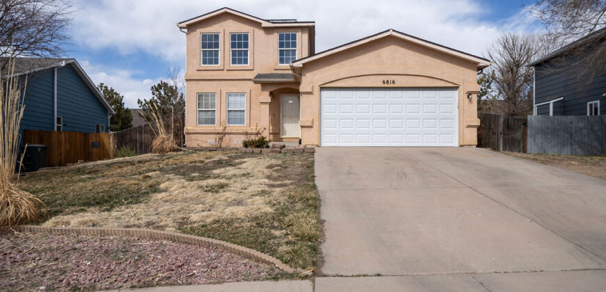 JUST LISTED! *WITH SOLAR* $360,000 Home for Sale just minutes from Fort Carson- 6816 Fountain Ridge Circle, Fountain CO 80817