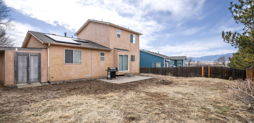 JUST LISTED! *WITH SOLAR* $360,000 Home for Sale just minutes from Fort Carson- 6816 Fountain Ridge Circle, Fountain CO 80817